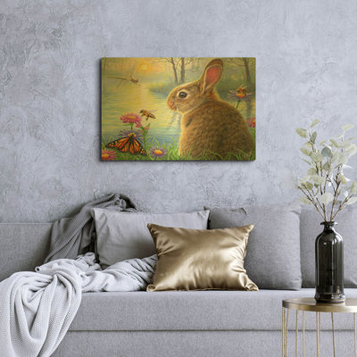 « Le murmure de l'été » de Bridget Voth, tableau mural en métal doré, 91,4 cm x 61 cm