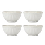 French Perle Groove All-Purpose Bowls, Set Of 4