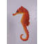 Petite statue d'hippocampe rouge