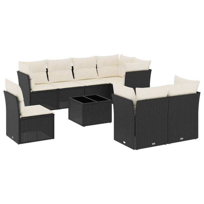 Ensemble de coussins en rotin Vidaxl