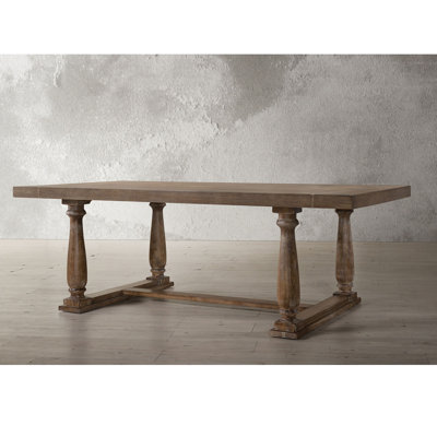 Bernard Weathered Oak Finish Dining Table