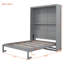 Lit escamotable mural avec tablettes Murphy