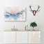 Moon over Iceland Watercolour - Wrapped Canvas-56665645