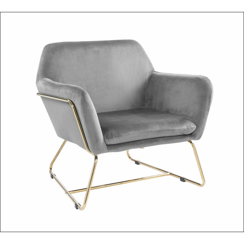 Gray Eudia Armchair, Gray