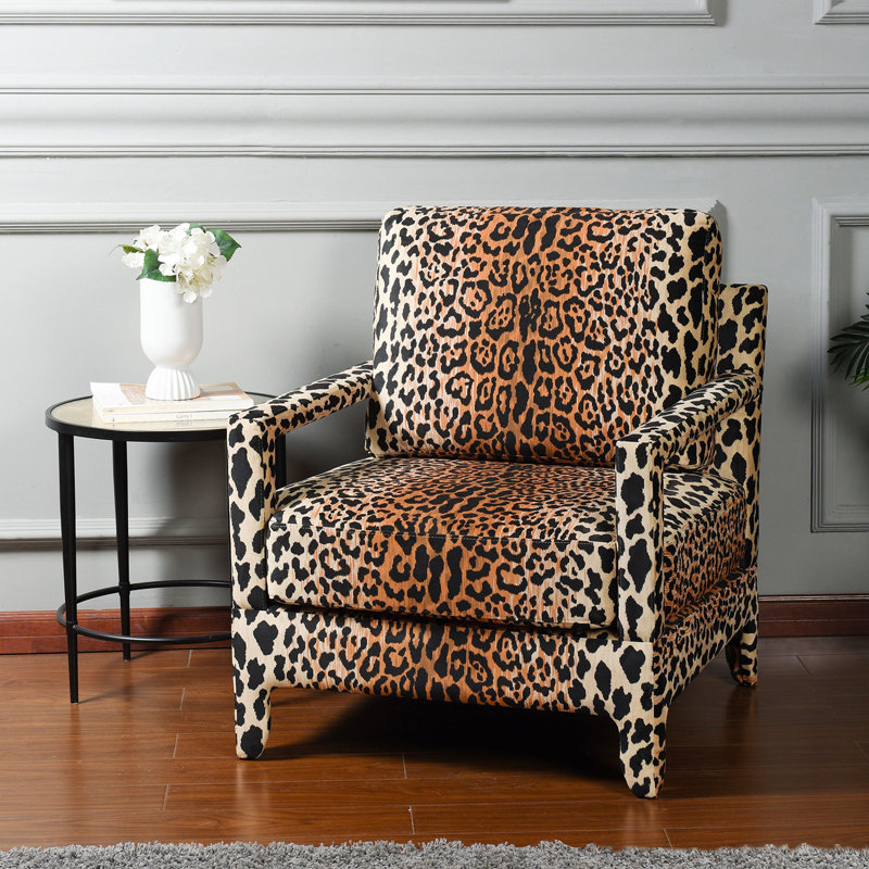 Dann Foley - Chaise longue - Revêtement, Imprimé guépard brun