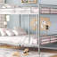 Lit superposé double au-dessus de double, argent-1446060814