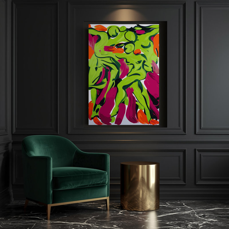 Art abstrait sur toile 22 Figurative abstraite, H 36 po x l 24 po
