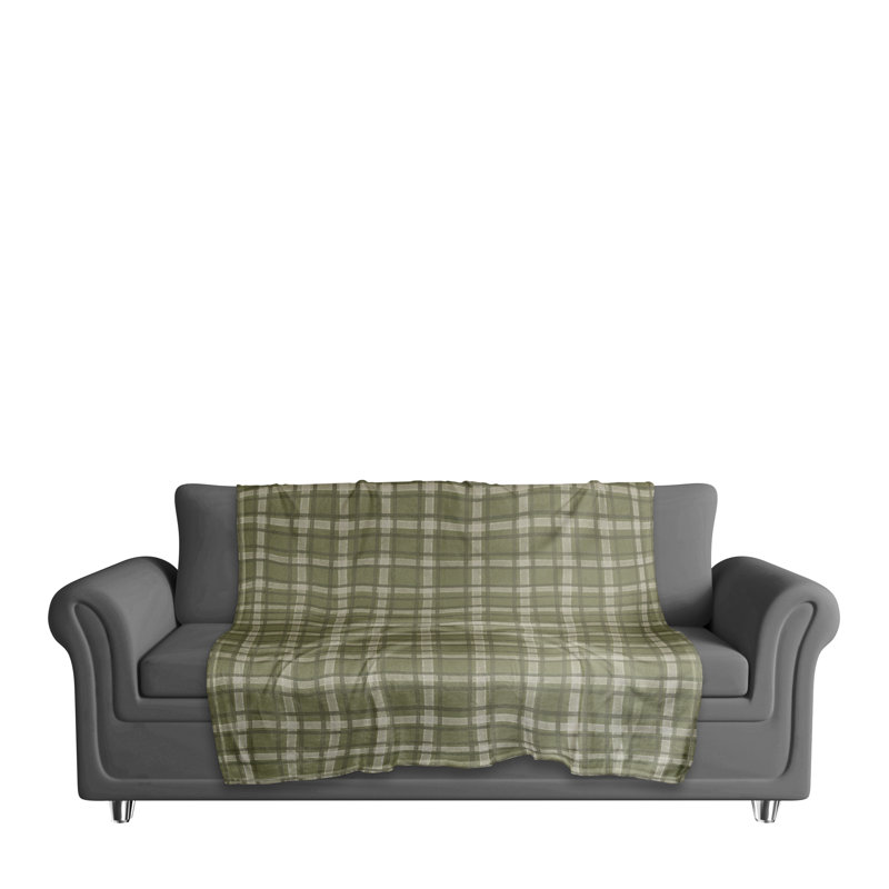 Hand Woven Throw Blanket, Green