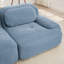 Causeuse Boneless de 81 po avec repose-pieds en velours côtelé moelleux, aucun assemblage requis-119539466