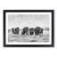 Herd of Elephants Roaming - Framed Print-56712212-56712218