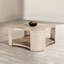 Table basse 1pc de style moderne avec rangement ouvert