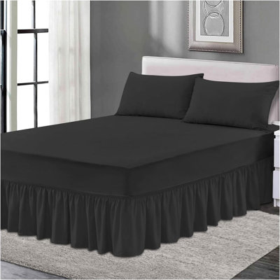 Premium Cotton Blend Plain Dyed Valance Sheet | Soft Durable and Breathable Luxury Bed Sheet for Ultimate Comfort