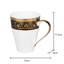 Service à thé Majestic - ensemble de tasses à thé 220 pièces (1 tasse et 1 soucoupe)