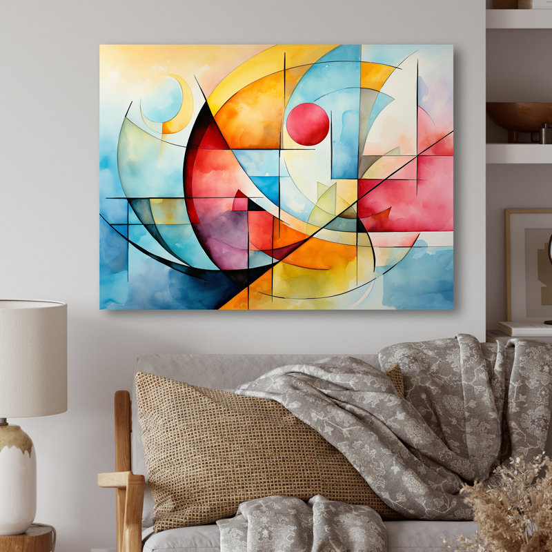Cubic Soft Colors Tiles II - Geometric Metal Wall Art MT137593, 30" H x 40" W x 1.5" D