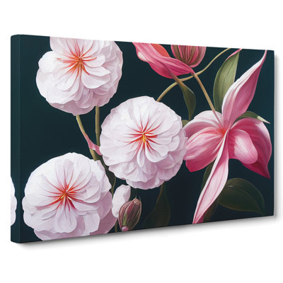 Mysterious Flowers - Wrapped Canvas Print
