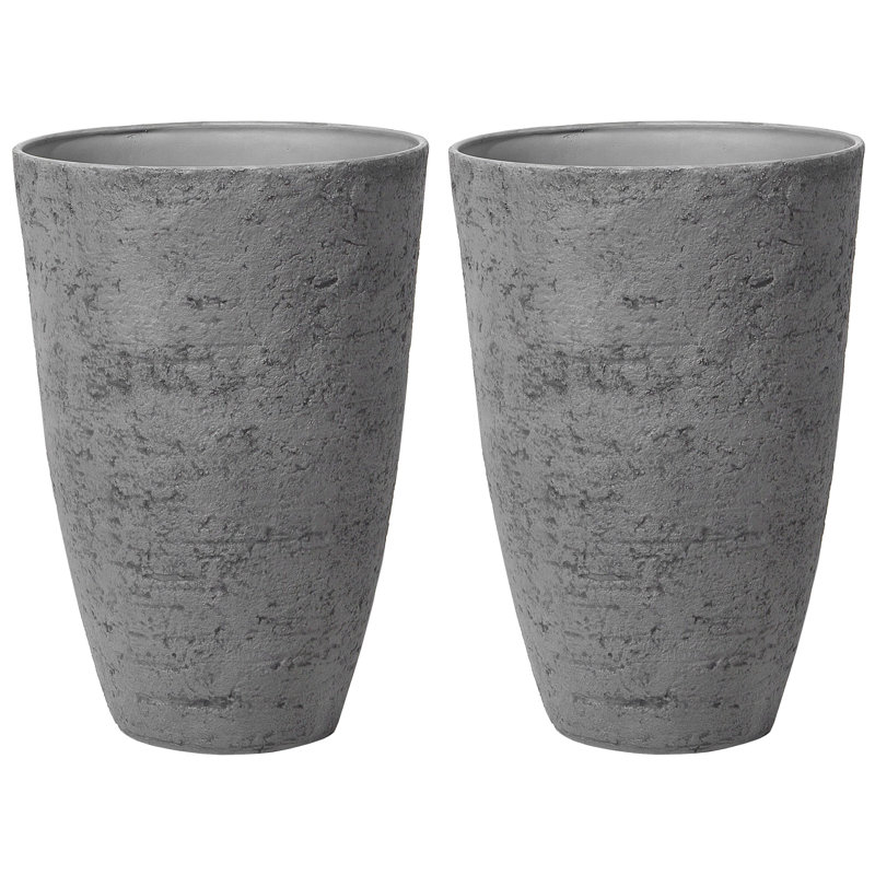 Abdalrhman Pot Planter, 71cm H x 51cm W x 51cm D, Grey