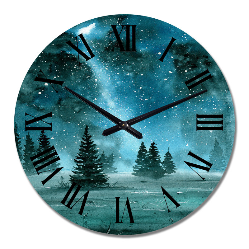Horloge murale traditionnelle grise, Grand