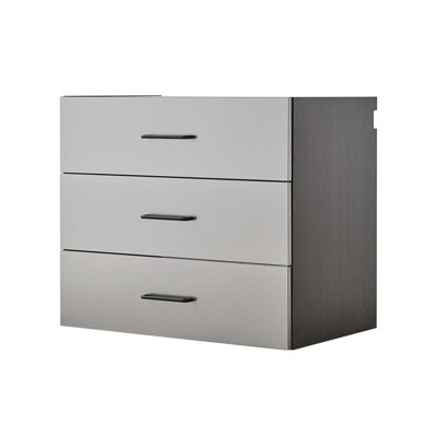 Armoire de rangement murale en métal Astro Series avec tiroirs et portes à fermeture en douceur, organisateur de cuisine durable et élégant