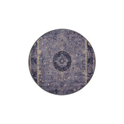 Machine Washable Purple Area Rug