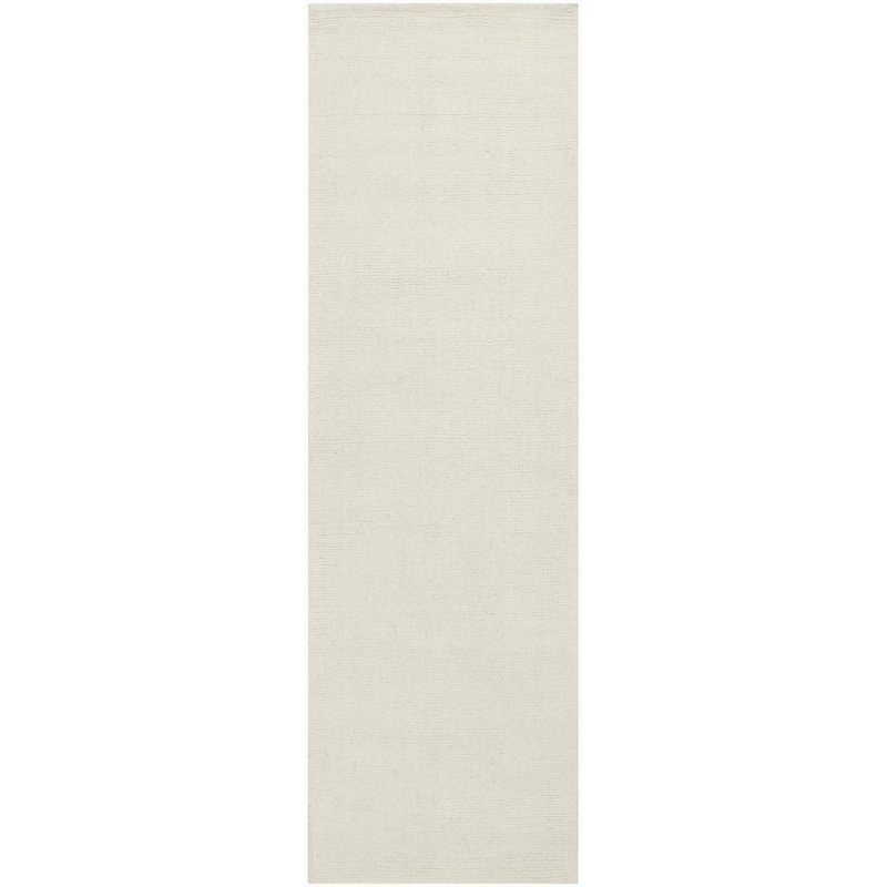 Tapis beige en laine Crowe, Tapis de couloir 3 pi x 12 pi