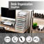 Organisateur de bureau à 10 tiroirs pour fournitures de bureau, artisanat, tri du courrier et plus, filet métallique-1060847681