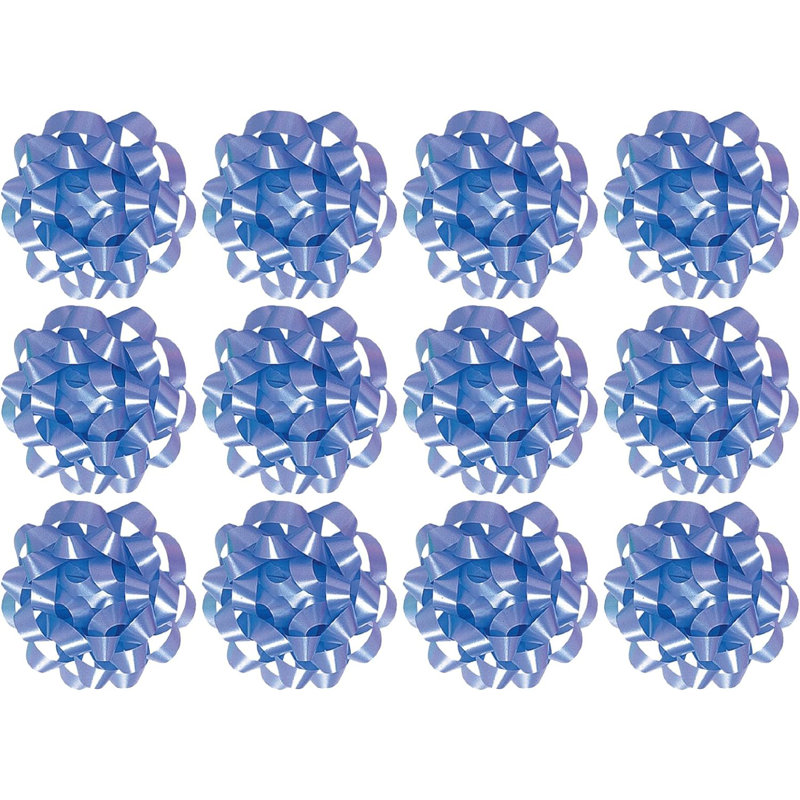 Grands arcs-cadeaux décoratifs pour confettis PMU, Bleu clair