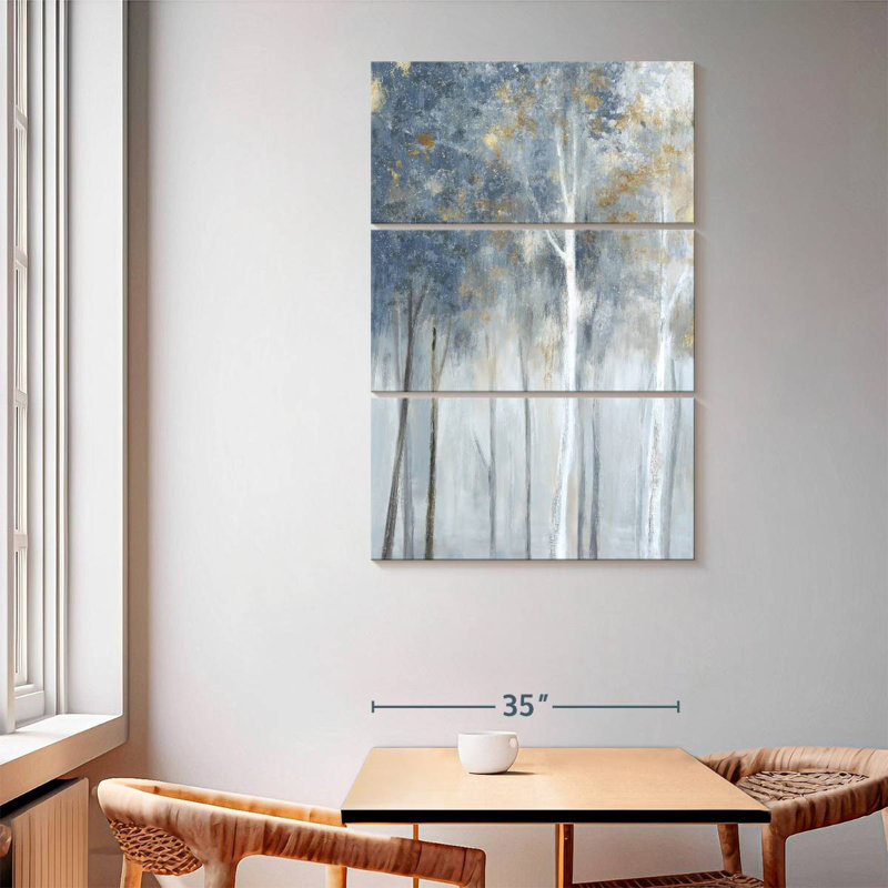 Fog And Gold II, 65" H x 42" W