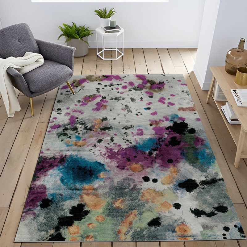 Tapis intérieur / extérieur Hjordis, Tapis de couloir 2 pi 8 po x 6 pi 7 po