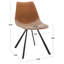 Chaise d'appoint en similicuir Greer-1870022982