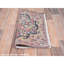 Tapis oriental carré en laine noué à la main à poil long de 1 pi 9 po x 1 po 9 po Kerman Shabby Chic