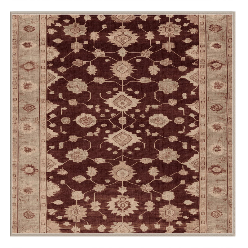 Tapis brun lavable à la machine, Tapis de couloir 2 pi x 4 pi