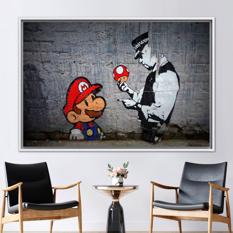 Print on Canvas, 80 cm H x 110 cm W, White Floater Framed