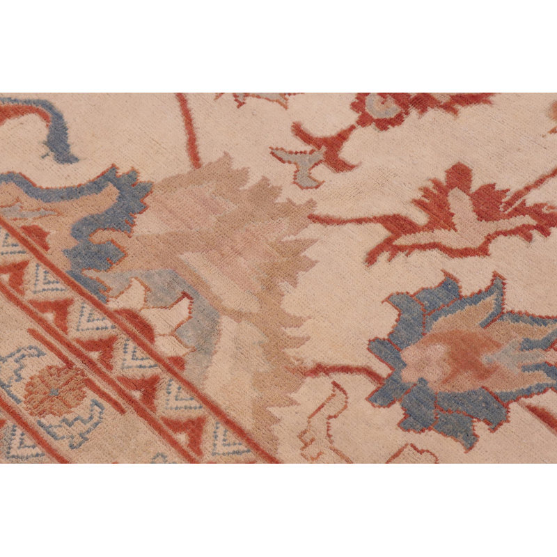 Tapis ivoire unique de 12 pi 9 po x 16 pi 7 po Kellyanna par Arshs Fine Rugs