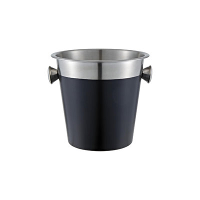 Buckingham Ice Bucket Stainless Steel Black Finish 21.5 cm 4.8 Litres 
