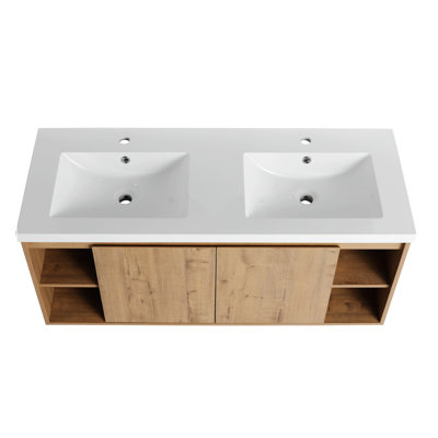 47.6'' Double Bathroom Vanity with Top