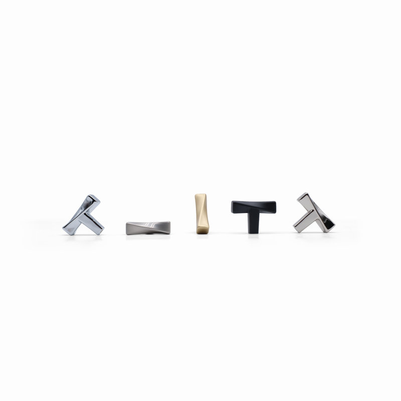 Twist Bar Knob, Polished Chrome