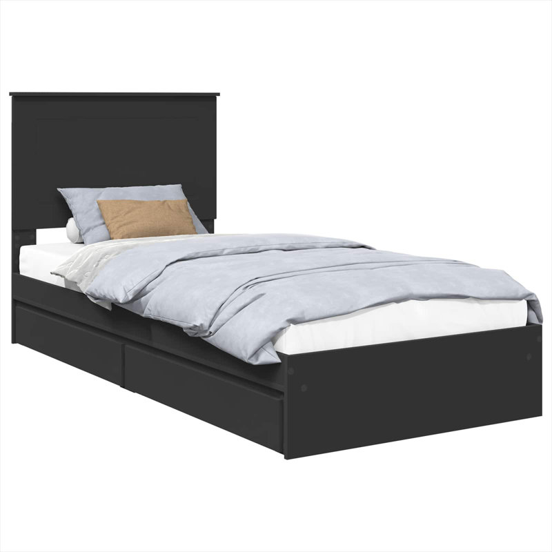 Bed, Single (3'), Black