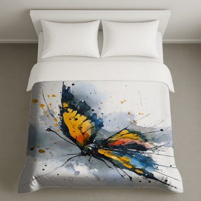 Housses de couette Watercolor Butterfly Art