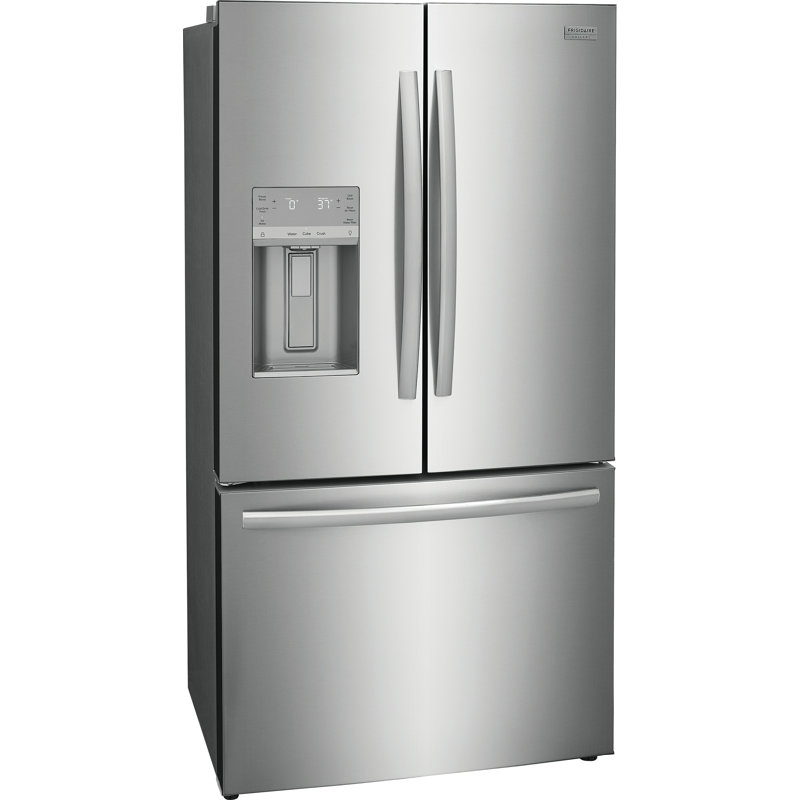 Frigidaire Gallery 36" 22.6 Cubic Feet Energy Star Smudge-Resistant French Door Refrigerator with Water and Ice Dispenser
