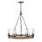 Sawyer 6 - Light Unique / Statement Wagon Wheel Chandelier-751262488