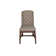 Angelyka Linen Upholstered Side Chair in Brown