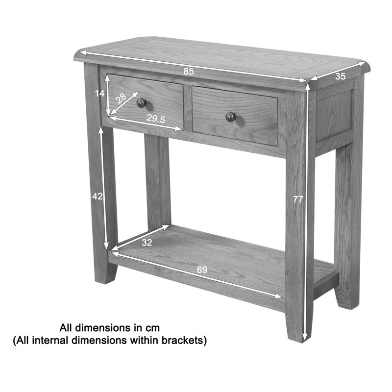 Rothbury 85cm Solid Wood Console Table