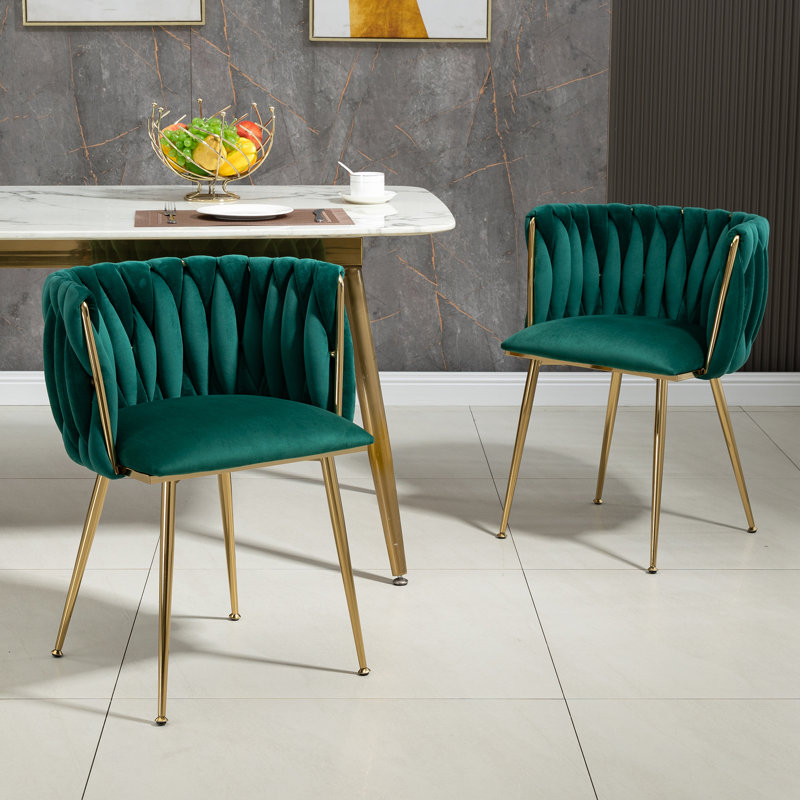 Anet Tufted Armchair, Green