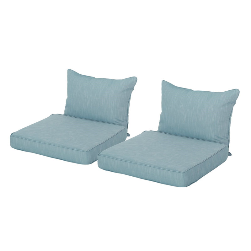 Ensemble de coussins de fauteuil club deux pièces, coussins de dossier et de siège (coussins seulement), Sarcelle