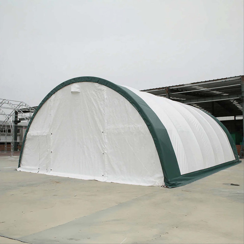 Single Truss Arch Storage Shelter W30'xl40'xh15' 11Oz, 180" H x 360" W x 360.09" D