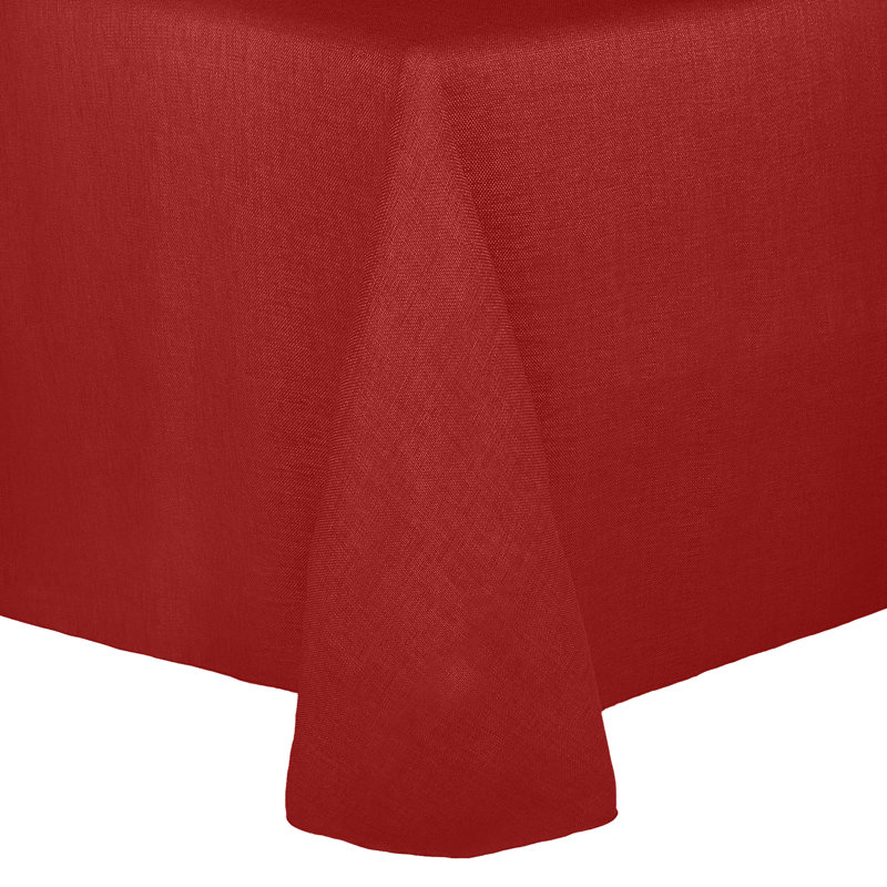 Ultimate Textile Square Tablecloth, 1, 120" x 120", Holiday Red