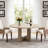 43.3" Round Dining Table for 4, Farmhouse Kitchen Table with Cross Pedestal Base-940232245
