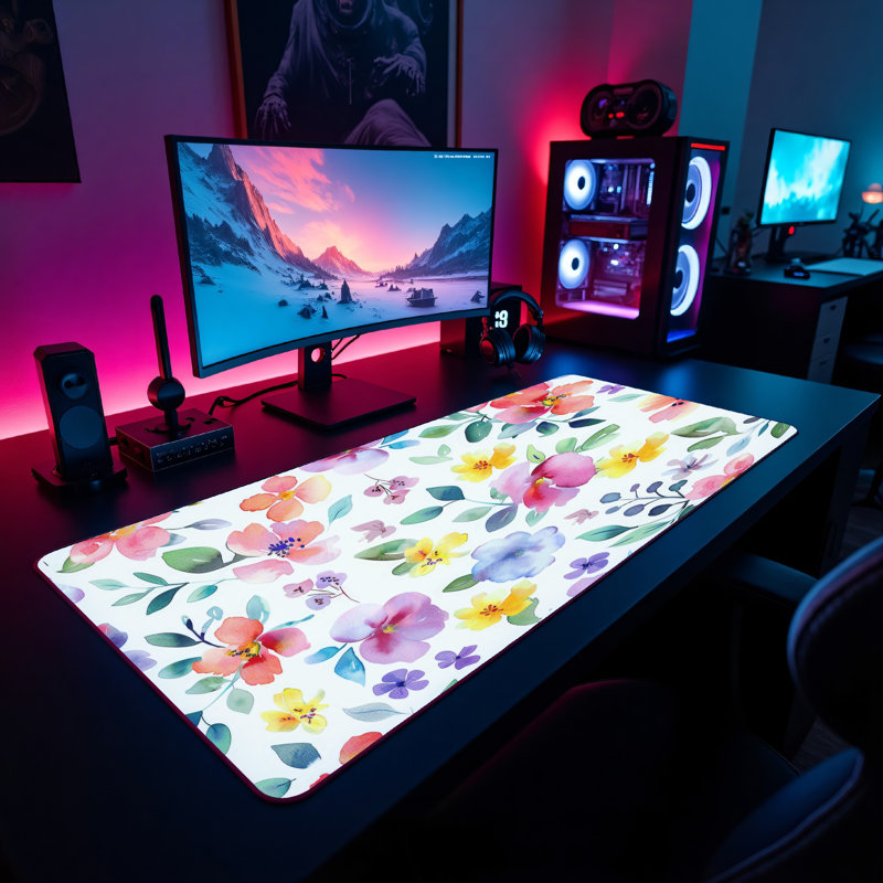 Polyester Desk Pad, 14.4x12.1
