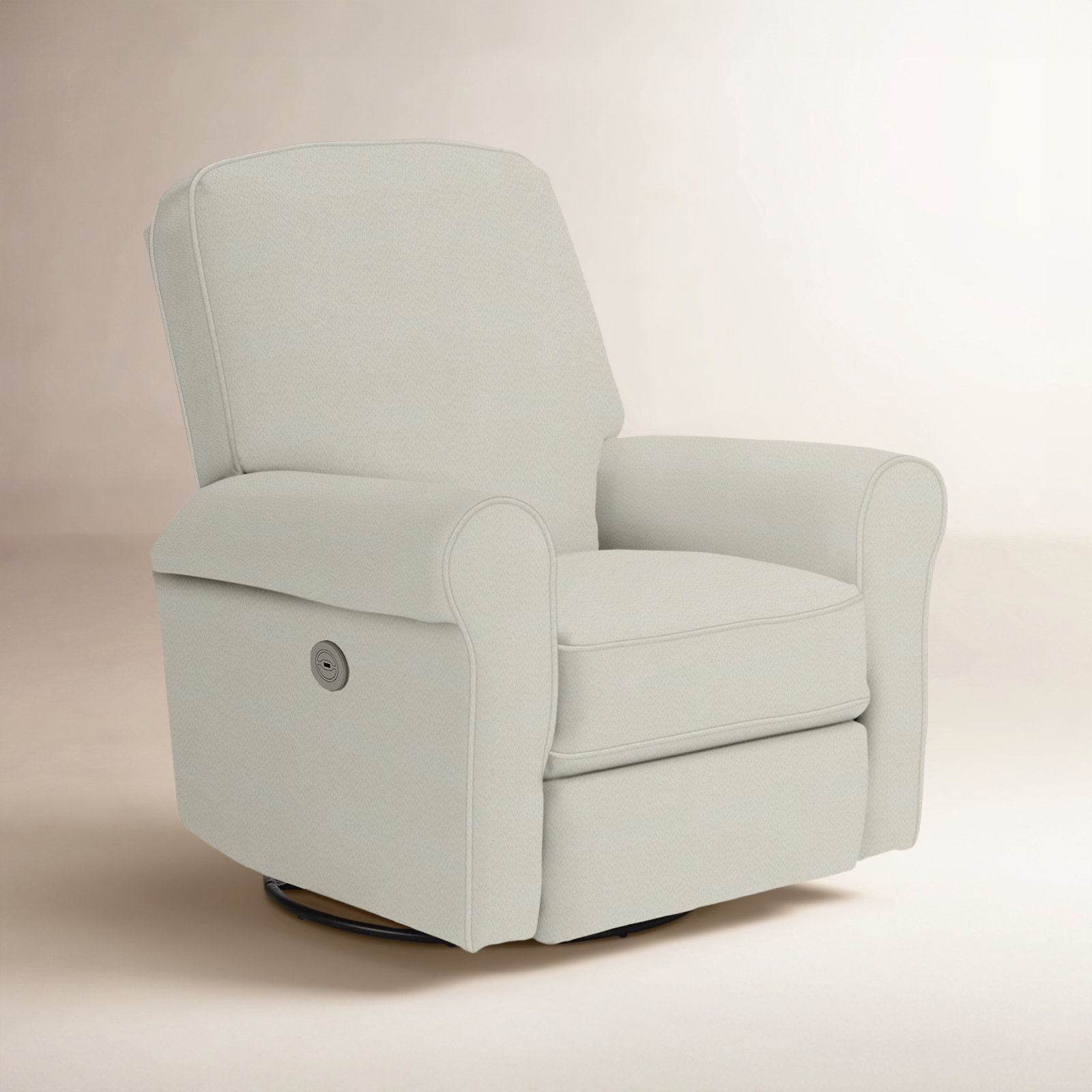 Anastasia Upholstered Swivel Reclining Glider, Natural 26547