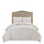 Literie en chenille de coton tropical pour chambre à coucher confortable, double / grand 3 pièces avec imprimé maison-121327385
